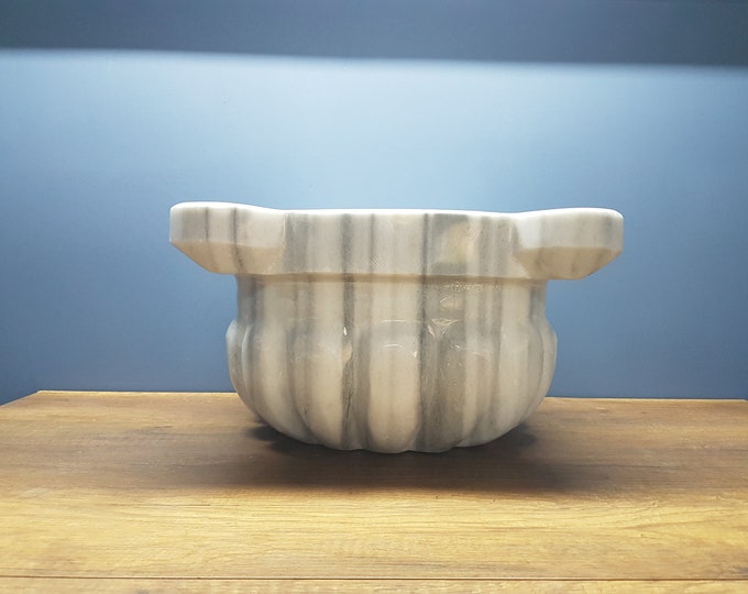 Turkish Bath Sink, Turkish Hammam Sink, Spa Sink, Spa Decor, Hamam Decor, Marmara Melon Sliced, Marmara Marble (Sperenza)