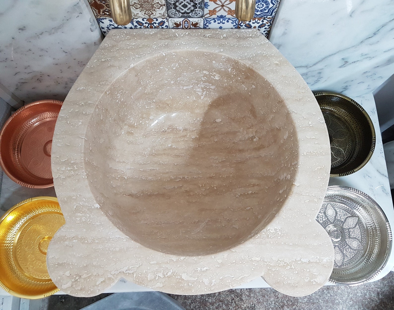 Turkish Bath Sink, Turkish Hammam Sink, Spa Sink, Spa Decor, Hamam