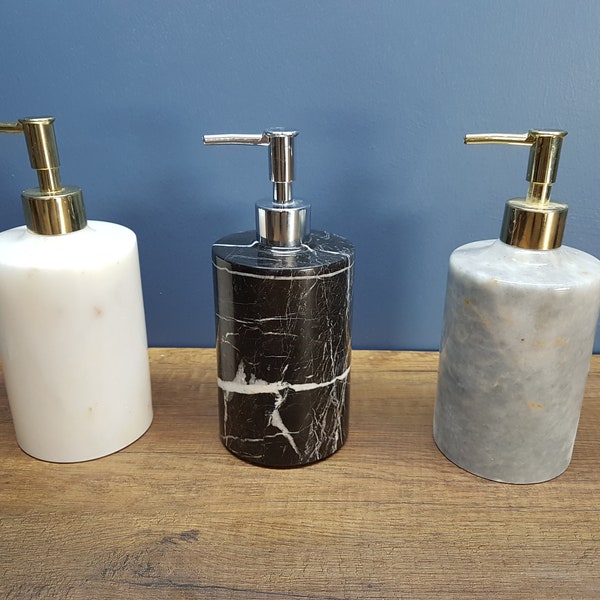 Liquid Soap Dispenser - Luxury Marble  - Bathroom Decoration Accessories - Liquid Soap Dispenser - Marble Soap Dispenser