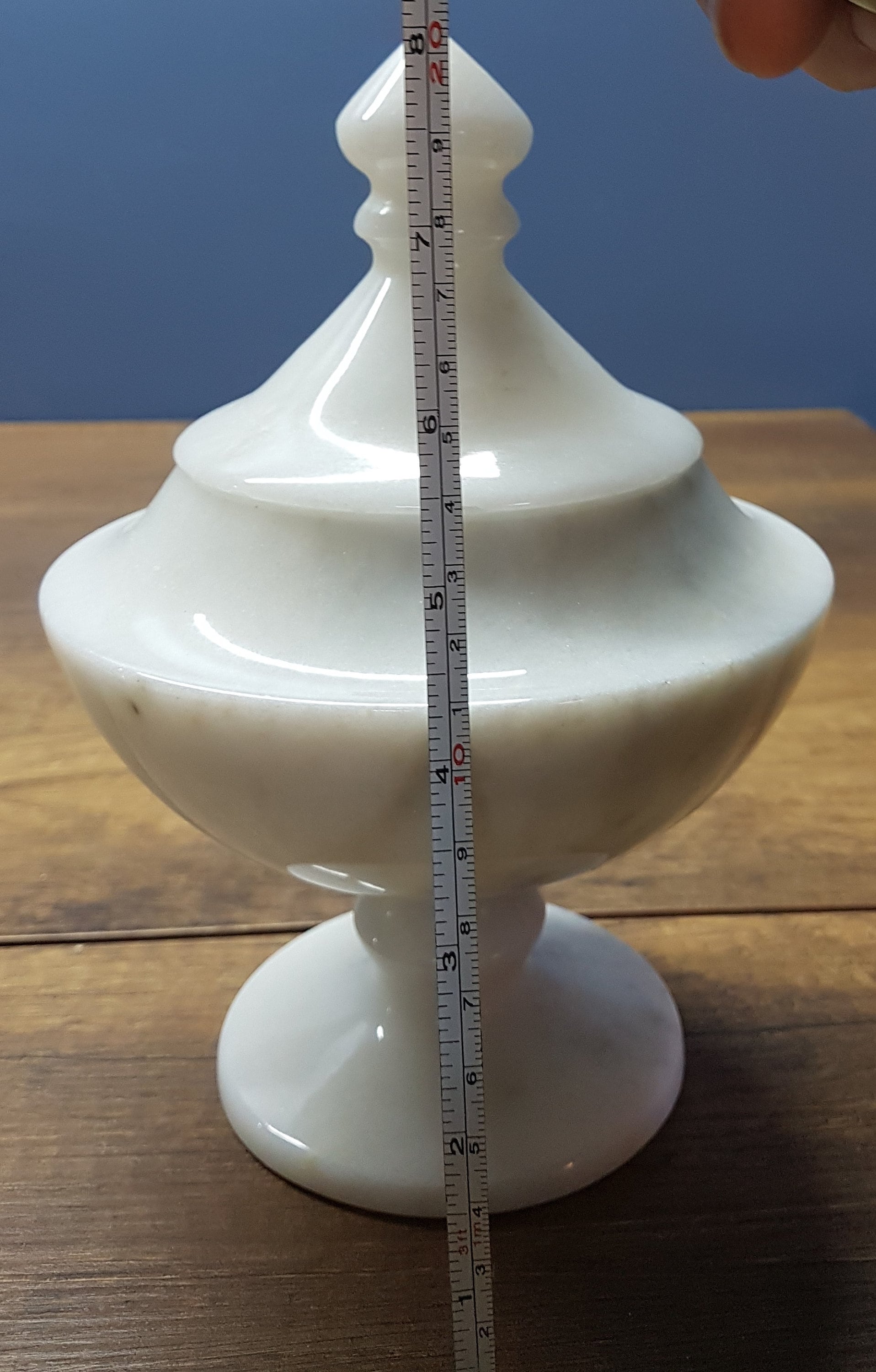 Vintage Style Marble Lidded Candy Dish Marble Sugar Bowl Quality
