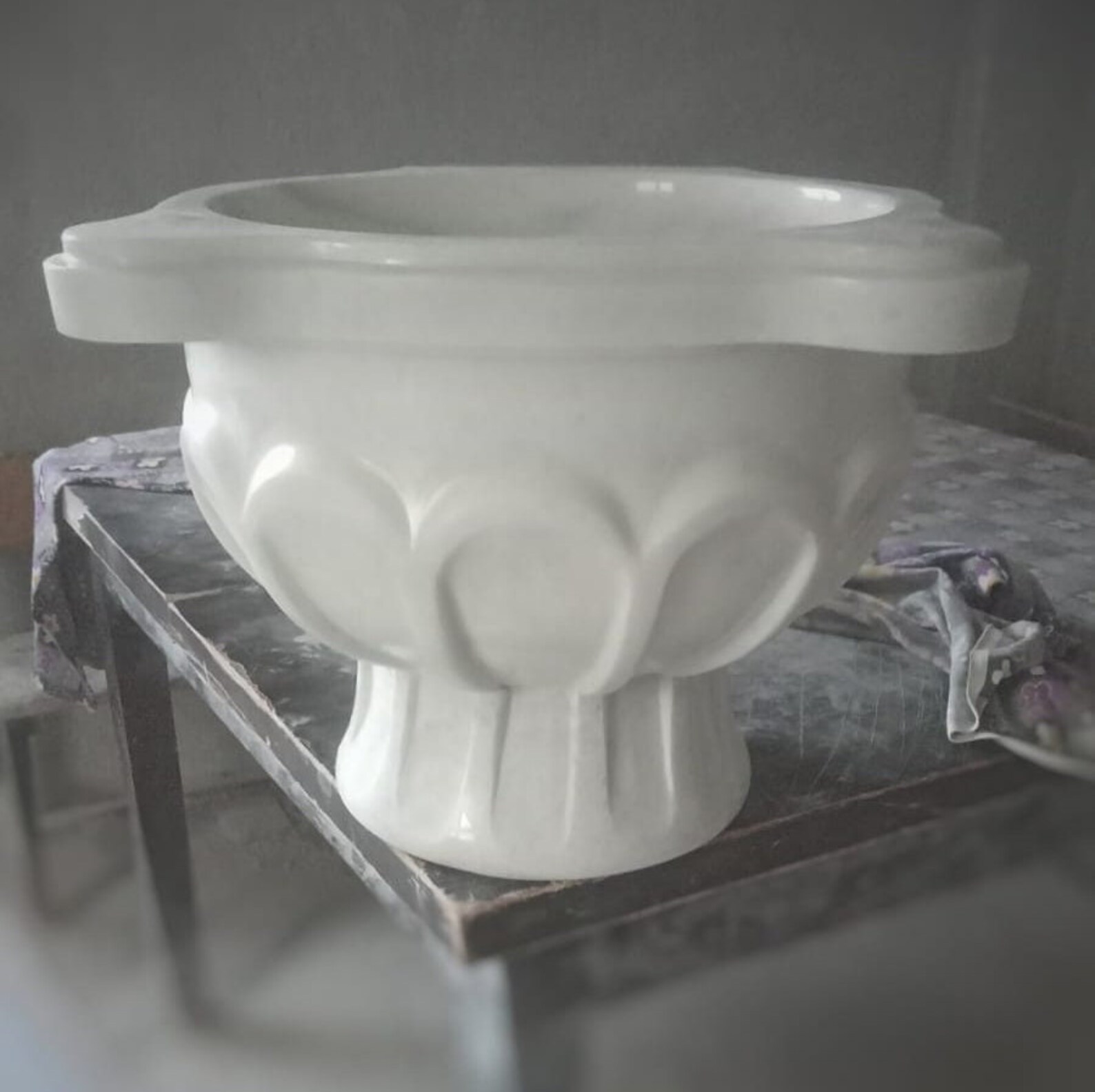 Turkish Bath Sink, Turkish Hammam Sink, Spa Sink, Ottoman Embroidered