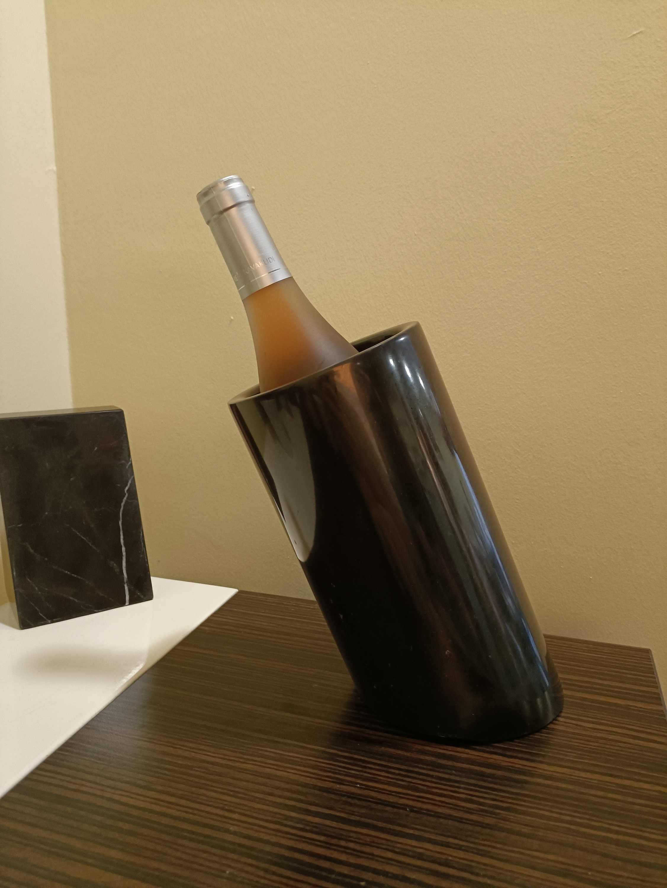 Marble Wine Cooler Black Marble Bottle Chiller Stone wine Cooler