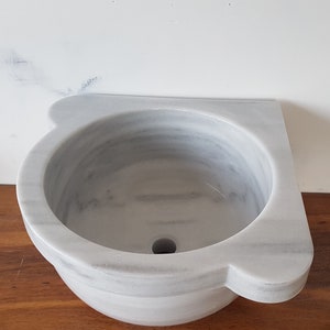 Lavabo turco, Lavabo hammam turco, Lavabo spa, Lavabo hammam turco, Marmo dalla texture pura angolato-1
