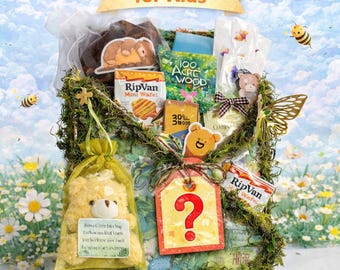 Child 2-12 Mystery Gift Box - Get well Themed - One of a kind - Surprise Gift filled with fun activities - includes cute get well card card