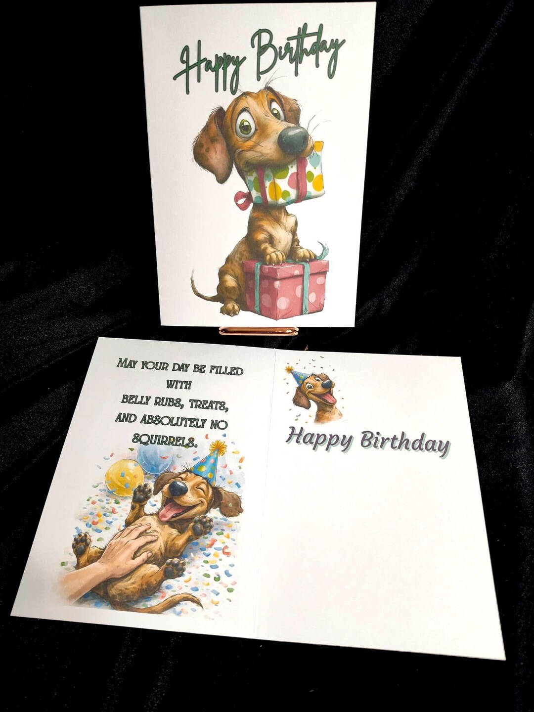 Funny Dachshund Birthday Card | Silly Dog Lover Greeting Card | Cute ...