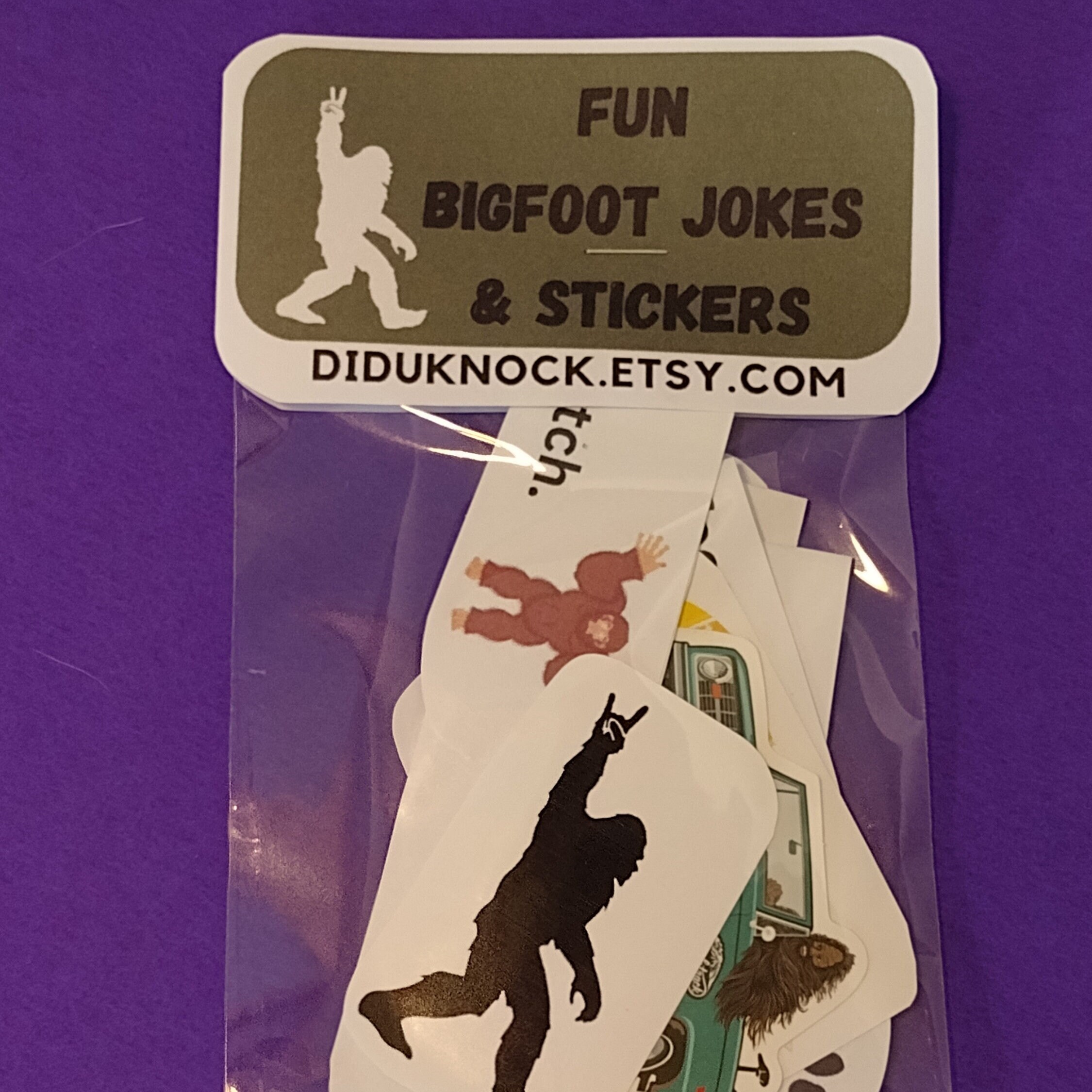 Big Foot Stickers and Big Foot Jokes Stocking Stuffer Funny Etsy