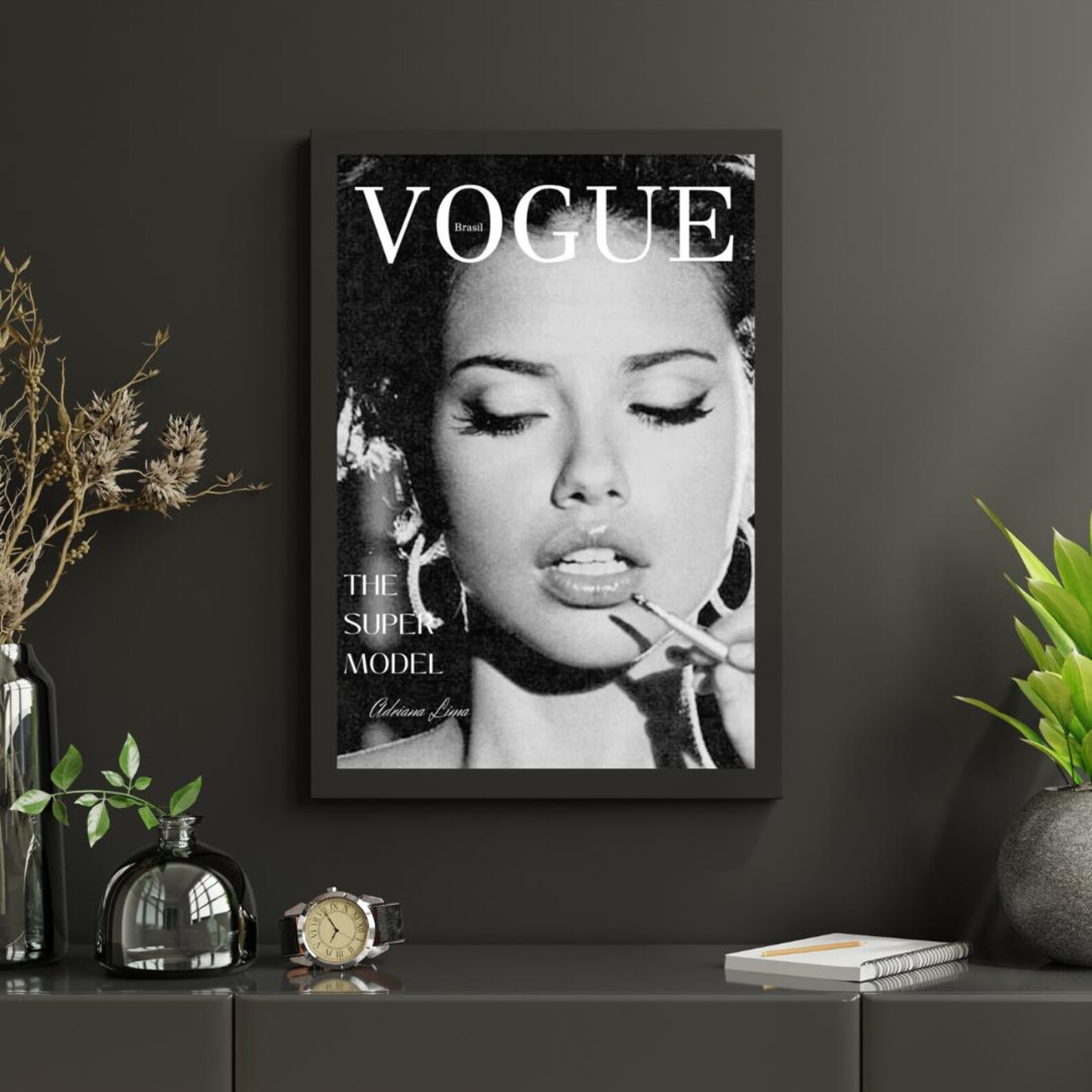 Vogue Supermodel Wall Art Black White Fashion Poster Luxury Minimalist vogue-supermodel-wall-art-black-white-fashion-poster-luxury-minimalist
