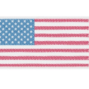 American Flag Embroidery File