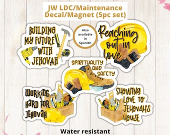 JW LDC/Maintenance Decal/Magnet Set