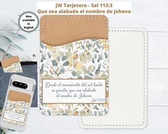 Contact Card Holder - Sal 113:3, Eucalyptus (Spanish)