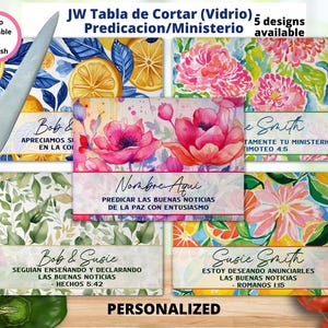 JW Regalos | Ministerio/PredicacionTabla de Cortar (Vidrio) | Charcuterie  | Preaching | Ministry | Pioneer Gift | Glass Cutting Board
