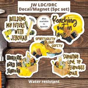 JW LDC/DRC Decal/Magnet 5pc Set