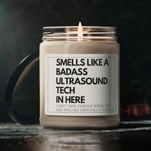 Ultrasound Tech Gift, Funny Ultrasound Technician Candle, RDMS Christmas Gift, Ultrasound Month, Sonographer Gift, Sonography Graduation