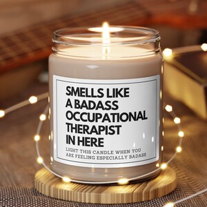 Occupational Therapy Gifts For Occupational Therapist, Pediatric, Funny OT Candle, Graduation Gift, ADL Occupational Therapy Office Decor