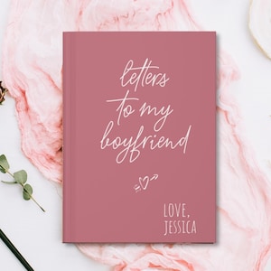 Regalos de Navidad para novio, cartas personalizadas y sentimentales de aniversario para el día de San Valentín, diario de tapa dura para mi novio, larga distancia