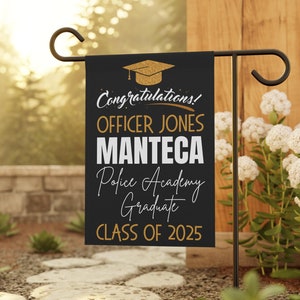 Graduation. Police Mem Police Academy Graduation Party Decorations, Personalized Custom Law ...