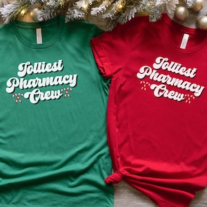 Christmas Pharmacy Shirt, Pharmacy Christmas Shirt, Pharmacist Christmas Shirt, Pharmacy Tech Shirt Christmas Pharmacy Crew Tee, Merry Rxmas