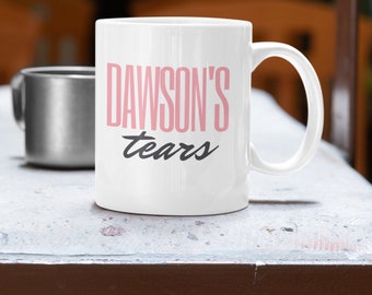 dawsons tears, dawson mug, dawson crying, team dawson, team pacey, dawson crying, dawson gift, pacey wit, joey, teenage love drama