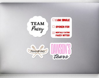 Dawson Sticker, Team Pacey Sticker Pack, Dawsons Tears, Multi Pack Sticker