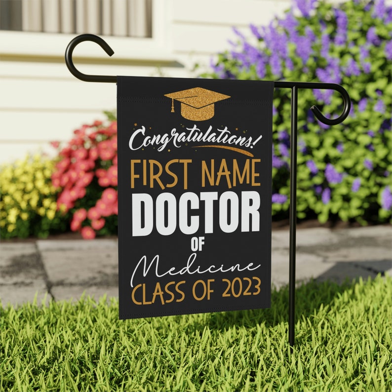 Medical School Graduation Party Yard Sign Announcement Etsy