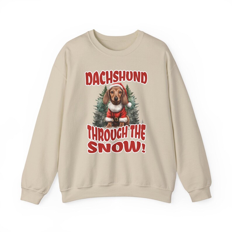 Dachshund Christmas Sweater, Doxie Mama Sweatshirt, Xmas Holiday Dog