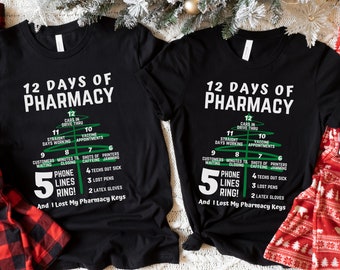 Pharmacy Tech Shirt, Pharmacy Technician Gifts, Pharmacy Christmas Shirt, Pharmacist Christmas Gift for Pharmacy student t shirt, PharmD