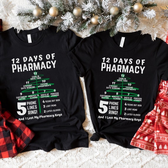 Pharmacy Tech Technician Dog Mom Christmas Gift Idea T-Shirt Pharmacy Tech Technician Dog Mom Christmas Gift Idea T-Shirt