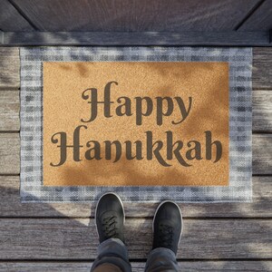 Hanukkah Doormat, Happy Hanukkah Decorations Outdoor, Hanukkah Gift Ideas, Chanukkah Decor, Items For Mommy Coworker, Hanukkah 2025