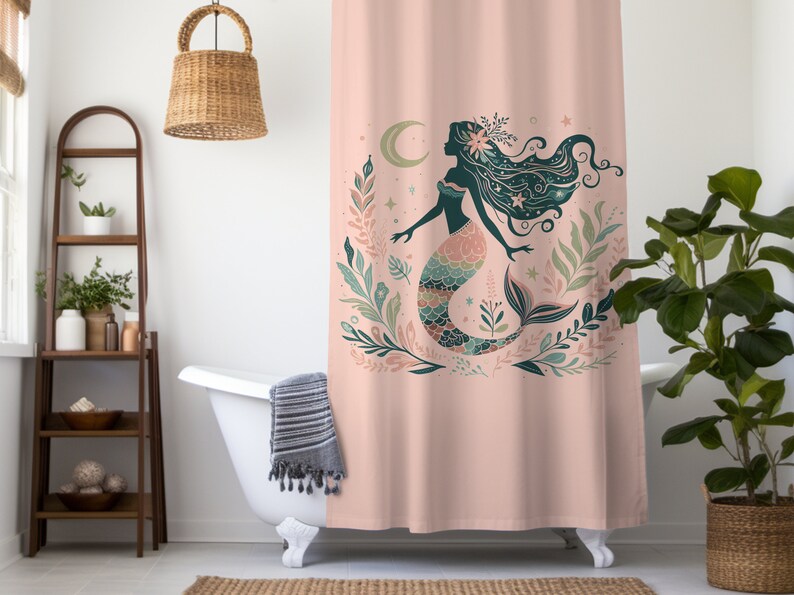 mermaid shower curtain