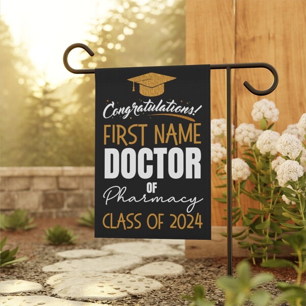 Pharmacy Graduation Decoration Personalized Doctor of Pharmacy School Pharmacist Graduate 2024 Graduation Yard Sign For PharmD Pharm D Grad