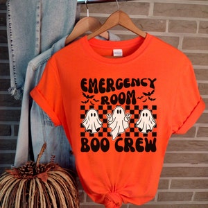Emergency Room Boo Crew, Emergency Department Halloween Shirt, Halloween Er Nurse Shirt, Emergency Nurse Shirt, ED RN Doctor Halloween Gift