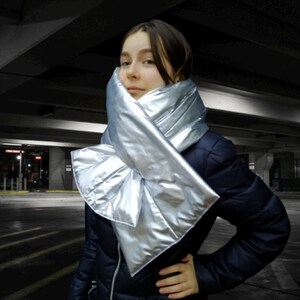 Moncler puffer scarf best sale