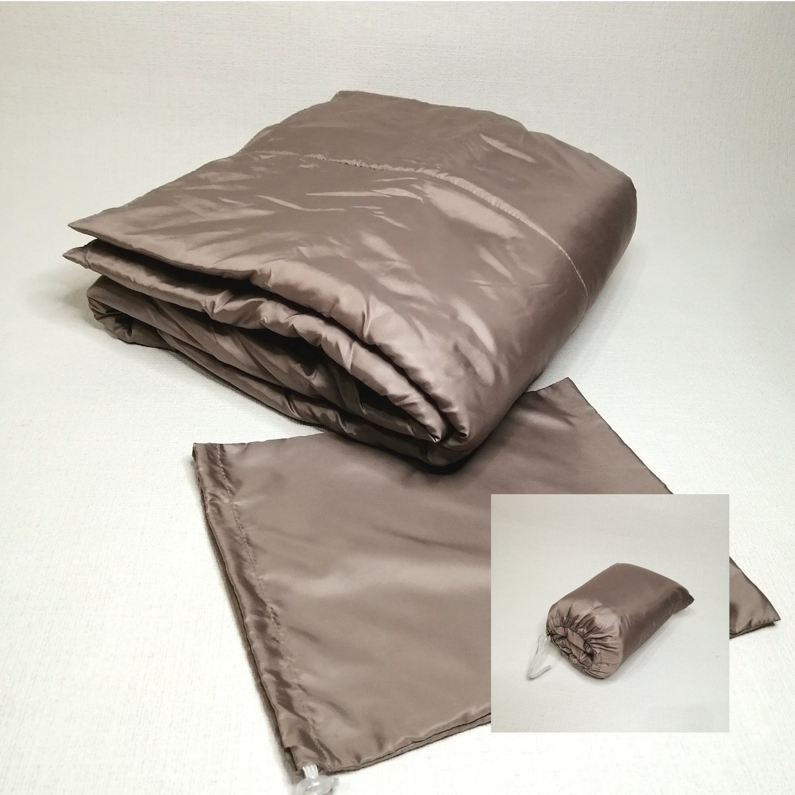 Long Wide Scarf Puffer With 2 Pockets. Cape Around Shoulders Wrap