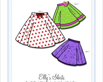 Bonnie Blue Designs Pattern 136 Elly's Skirts