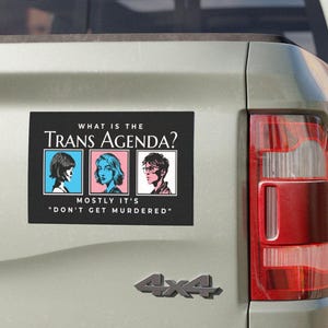 Trans Rights Magnet, Liberal Fridge Magnet, Trans Flag Car Magnets, Funny Equality Magnets, Political Pride Decals, Transgender Pride Gifts