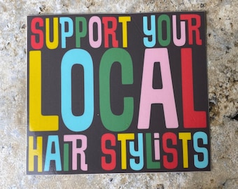 Hair Stylist Sticker, Hair Stylist Gift, Water Bottle Stickers, iPad Sticker, Bumper Sticker, MacBook Sticker, Waterproof Sticker