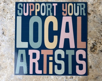 Artist Stickers, Gifts for Artists, Art Teacher Gift, MacBook Stickers, Water Bottle Sticker, Car Bumper Decal, iPad Sticker, Guitar Sticker