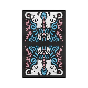 Subtle Trans Pride Microfiber Kitchen Towel, Transgender Pride, Mother’s Day Gift, Hostess Gift Ideas, Cat Lover Gift, Mom Christmas Gift imagem 4