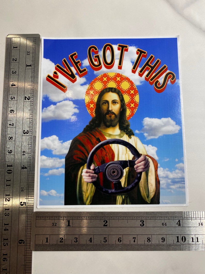 Jesus Take the Wheel Sticker Jesus Sticker Christian Laptop Etsy