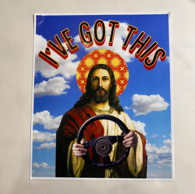 Jesus Take the Wheel Sticker Jesus Sticker Christian Laptop Etsy