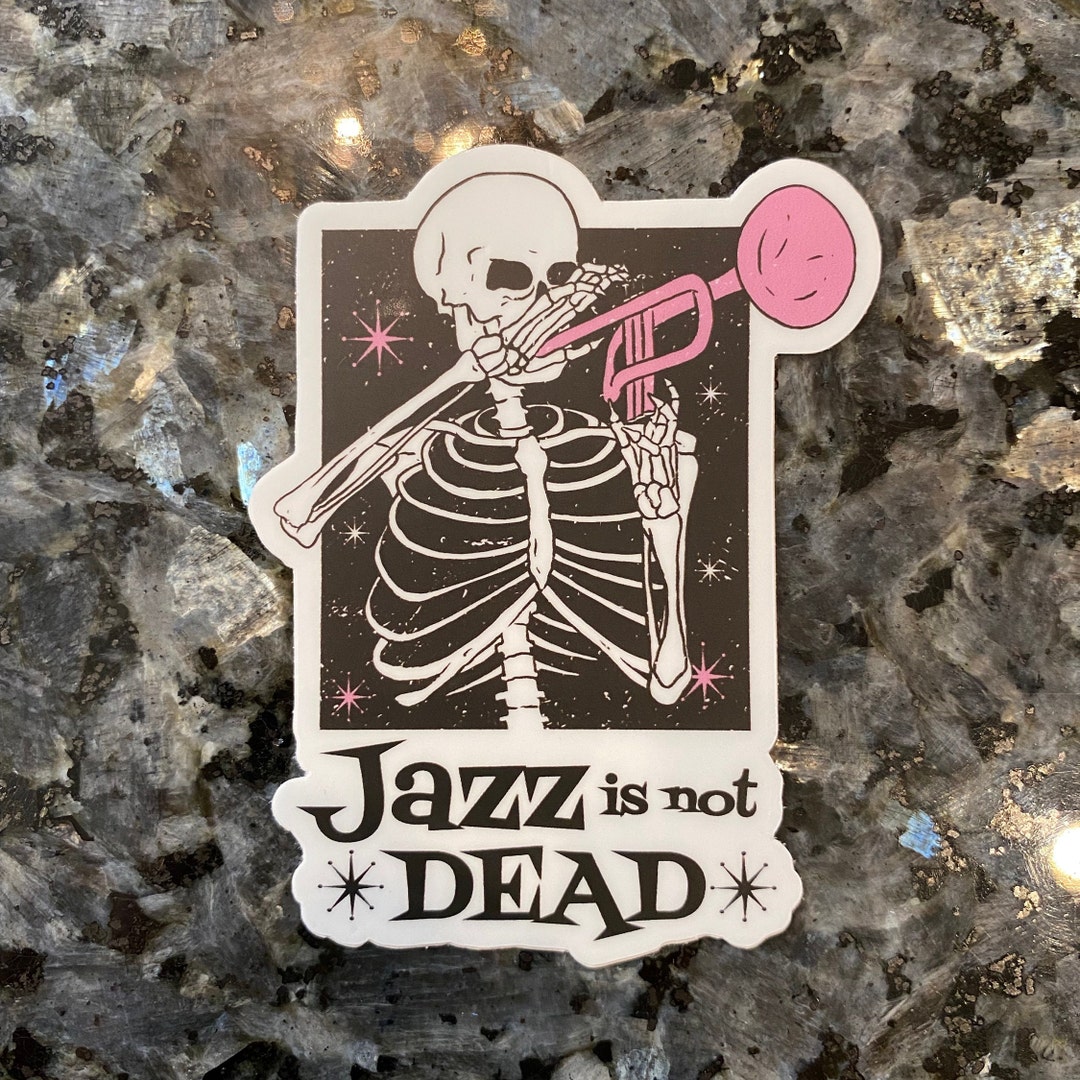 Jazz Sticker, Laptop Sticker, Music Sticker, Vinyl Sticker, Jazz Music
