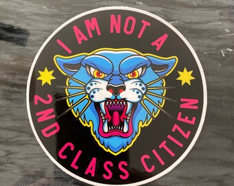 Pro Choice Feminist Sticker, Waterproof Vinyl Sticker, Feminist Water Bottle Sticker, Womens Rights Laptop Decal, Smash the Patriarchy Decal