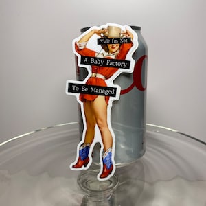 Pro Choice Feminist Sticker, Waterproof Vinyl Sticker, Feminist Water Bottle Sticker, Womens Rights Laptop Stocker, Feminist Cowgirl Sticker