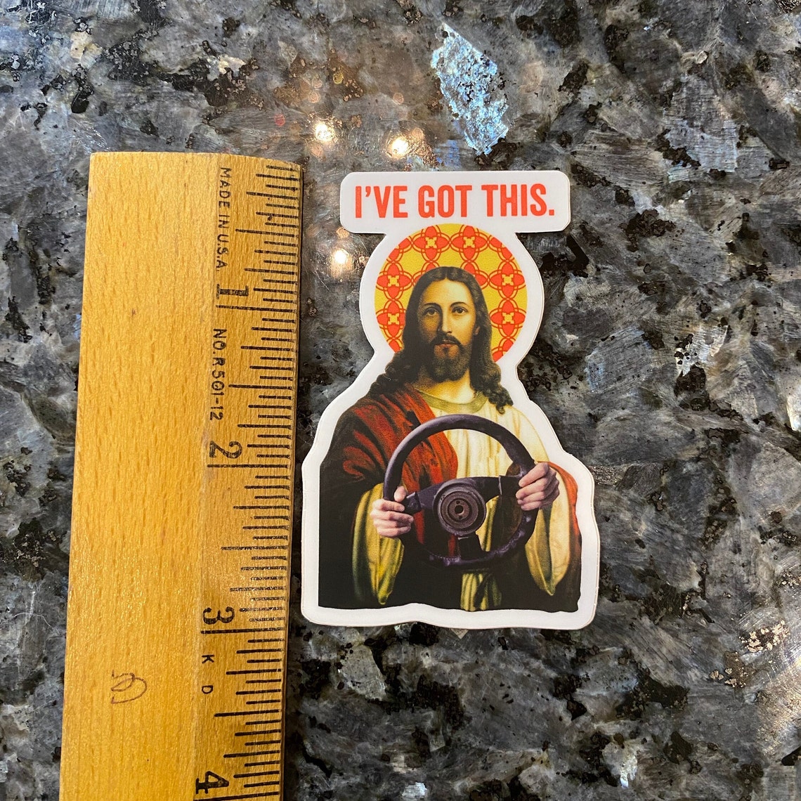 Jesus Stickers Christian Stickers Jesus Take the Wheel Etsy