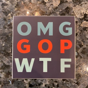 Anti Republican Stickers, Funny Vinyl Sticker, Feminist Sticker, Anti Ted Cruz Anti Mitch McConnell, Laptop Sticker, Car Decal, Water Bottle
