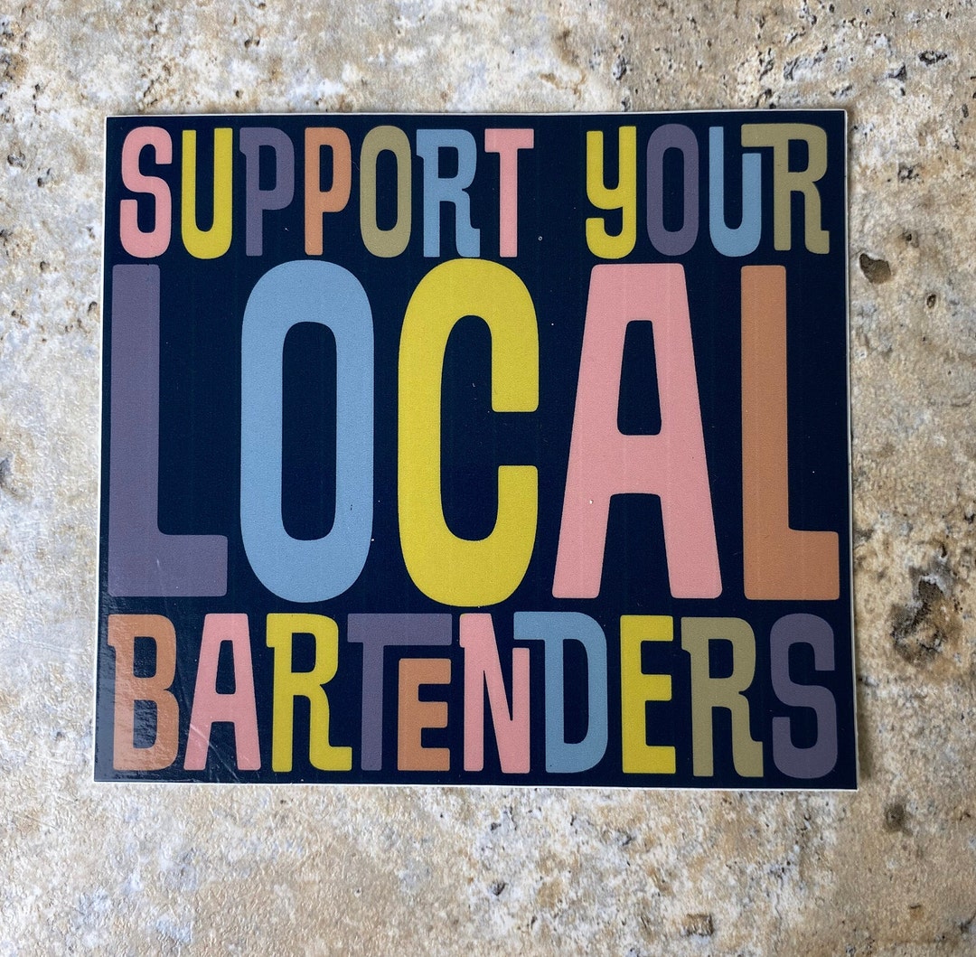Bartender Sticker Bar Sticker Boyfriend Gift Girlfriend Etsy