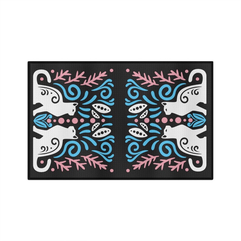 Subtle Trans Pride Microfiber Kitchen Towel, Transgender Pride, Mother’s Day Gift, Hostess Gift Ideas, Cat Lover Gift, Mom Christmas Gift imagem 5