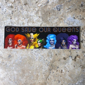 Pride Bumper Sticker, Gay Pride Sticker, Drag is Not A Crime, Drag Queen, Drag Race Fan, MacBook Stickers, Luggage Sticker, Mirror Sticker