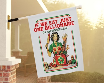 Eat the Rich Yard Sign, Anti Musk Garden Flag, Anti Capitalism, Political Yard Flag, Resist Gift, Liberal Gardener Gift, Anti Oligarchy Sign