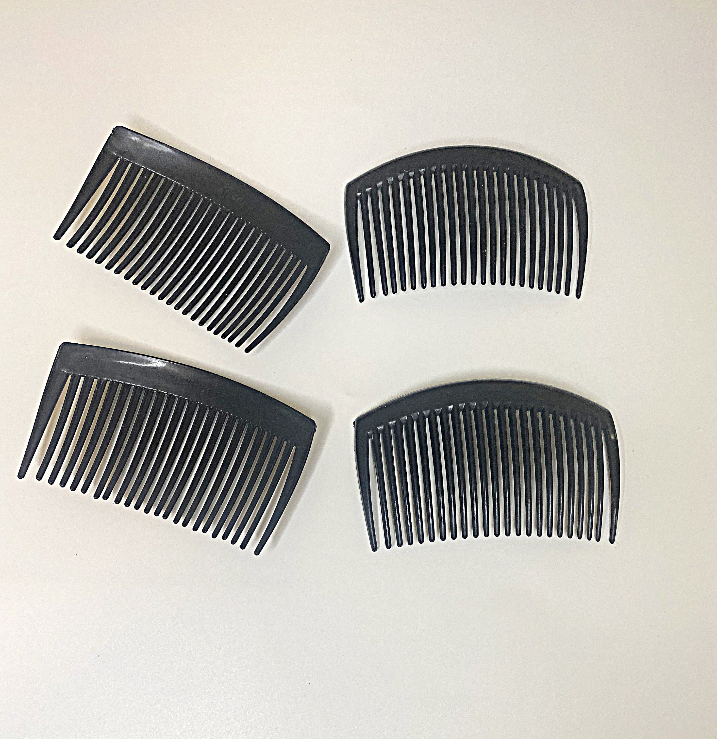 Black Plastic Combs DIY Comb Supply Plastic Comb Hair Etsy